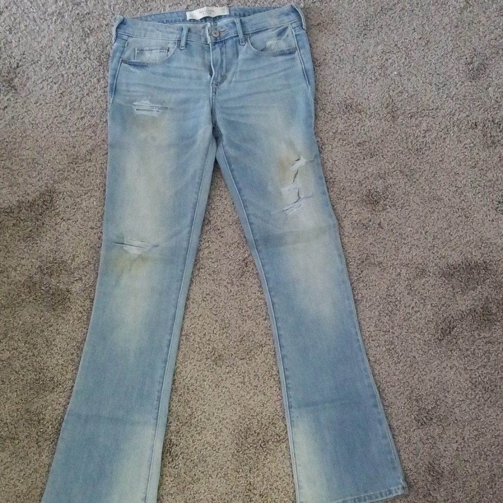 Abercrombie Light Denim Flare Jean